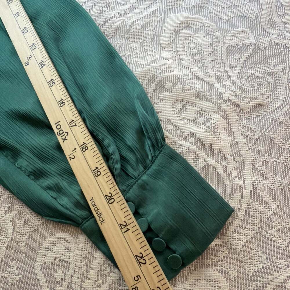 Adelyn Rae Forest green bodysuit open back whimsy witchy goth core flowy - Picture 6 of 8